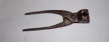 Antique Wrought Iron Lead Ball Mold Pliers 17th 18th Marked XXXIII