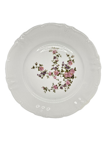 Plat service rond vintage - plat,