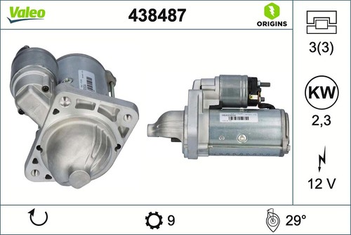 Démarreur valeo pour iveco - pour,