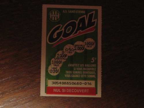 Ticket fdj goal foot saint - ticket,