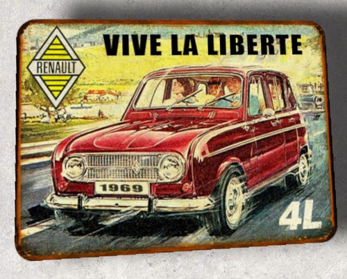 Plaque métal vintage - plaque,