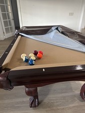 Imperial 8ft Billard Table Slate Cloth, Solid Dark Oak, Pool Table