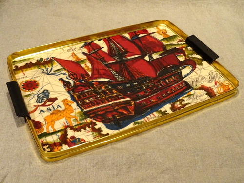 Ancien plateau fibre verre - ancien,