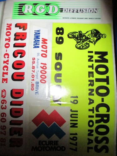 Autocollants moto cross - autocollants,