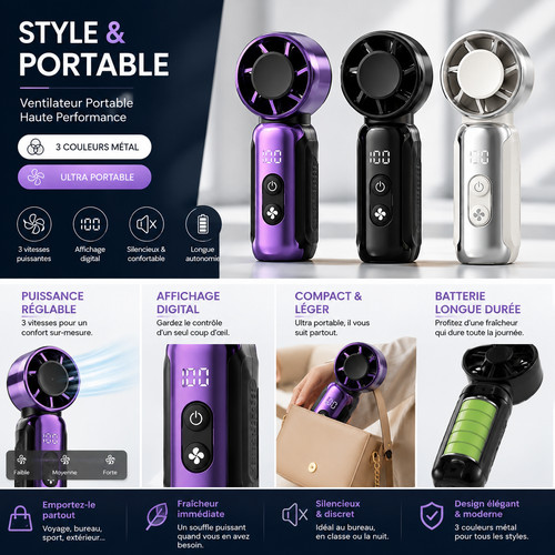 Mini ventilateur portable - mini,