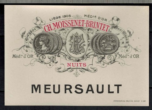 Etiquette vin bourgogne - -,