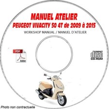 VIVACITY 50 4T 09-15 - Manuel Atelier CDROM PEUGEOT Support - CD-ROM - DVD-ROM