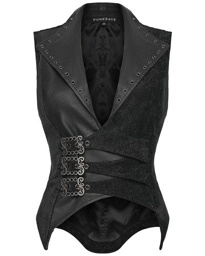 Gilet asymétrique velours - gilet,