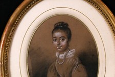 Jeune fille dessin ancien et