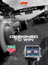 FASHION FASHION PUB ADVERTISING WATCH TAG HEUER DESIGNED TO WIN FORMULA ONE 1 PAGE