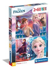 Clementoni 21609, Frozen 2 Supercolor Puzzle for Children - 2 x 60 Pieces, Ages 