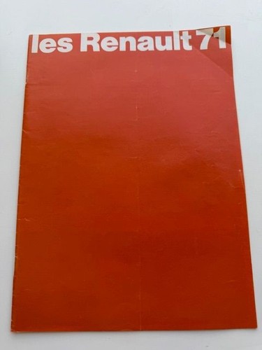 Livret renault r8 - renault, s
