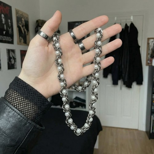 Collier chaîne argenté - chaîne,