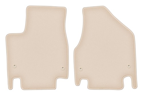 Tapis avant velours beige pour