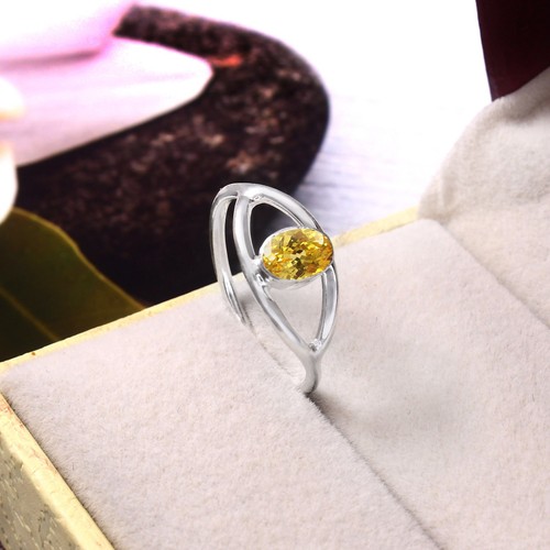 Bague saphir jaune - bague,