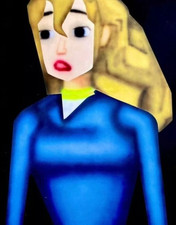 Gao Hang signed print 'Girlfriend' street art, gaming