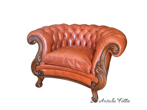 Fauteuil baroque chesterfield - fauteuil,