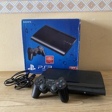 PS3 SUPER SLIM PLAYSTATION 3 SONY 12GB PAL CONSOLE COMPLETE with BOX + Cables