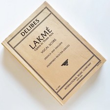 Western Book Score Vocal Score Piano Accompaniment Delive Opera Lacme Complete S