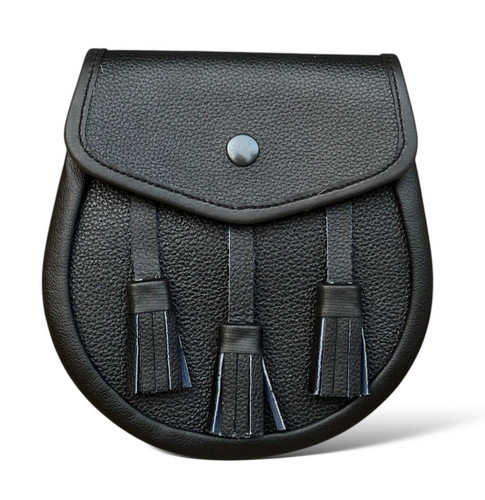 Sporran cuir noir - en,
