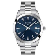 MONTRE HOMME TISSOT T-CLASSIC GENTLEMAN T127.410.11.041.00 ARGENT/BLEU GARANTIE