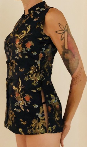 Tunique robe courte - courte, chinoise