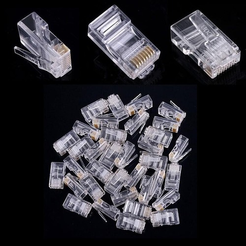 Lot 100 fiches rj45 tête - à,