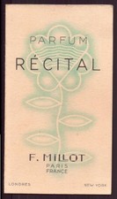 Carte publicitaire " Récital