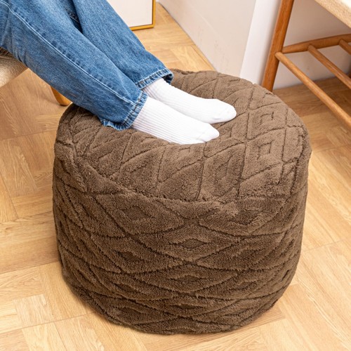Unstuffed pouf cover no - unstuffed,