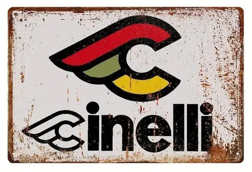Plaque murale métal cinelli - métal, "cinelli"