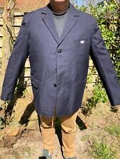 La Poste Navy Logo Summer Jacket White Very Good Condition