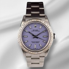 Rolex Oyster Perpetual 31Mm 2Ct Diamants Cadran Lavande Acier Montre Automatique
