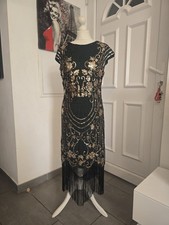 Robe Gatsby Charleston Annes Folles 20/30 Taille L