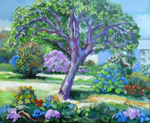 Tableau moderne paysage - tableau,