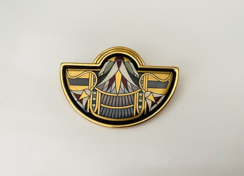 Broche émaillée design - , art