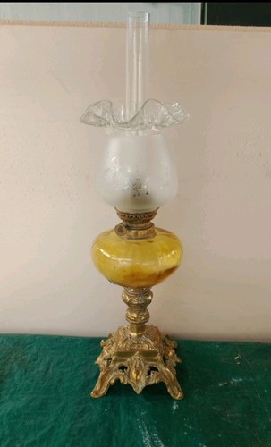 Grande lampe pétrole - lampe,