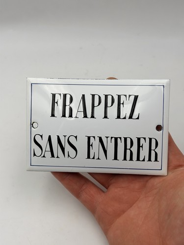 Ancienne plaque émaillée - ancienne,