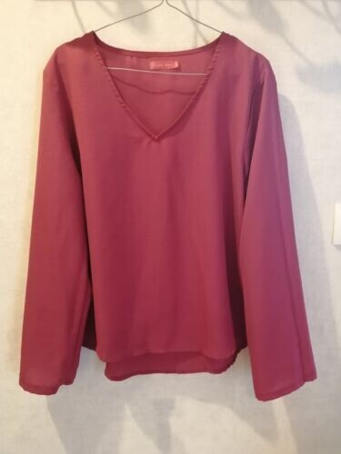Blouse rouge framboise sns