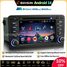 64GB Android 14 GPS Autoradio CarPlay DAB+ TNT Canbus For AUDI A3 S3 RS3 RNSE-PU
