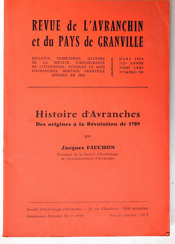 Histoire avranches des - d'avranches,