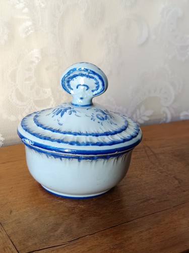 Ancien pot fard sucrier - fard, /
