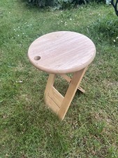 Rare Tabouret Pliable Bois