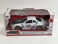 Nissan Skyline 2002 GTR R34 JDM Tuners Blanc 1:24 Jada 36339