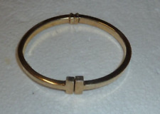 bracelet torque italien design en argent dans le style d'Hermès, trés élégant!