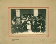 Photo ancienne mariage année 1930 costumes et coiffes Couëron Loire Atlantique
