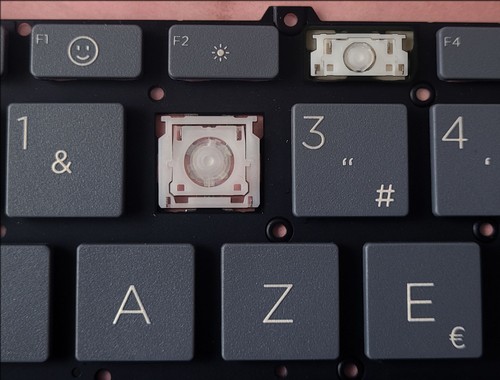 Touche clavier français - touche, de