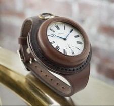 WW1 new leather strap band wristband for Pocket Watch 50 mm WWII times