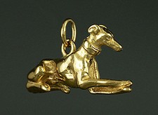 Pendentif  Chien LEVRIER WHIPPET en 3D  - Pendant WHIPPET / GREYHOUND DOG