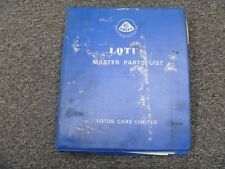 1966-1967 Lotus Elan 1500 1600 S1 S2 Coupe S3 S4 Sprint Parts Catalog Manual