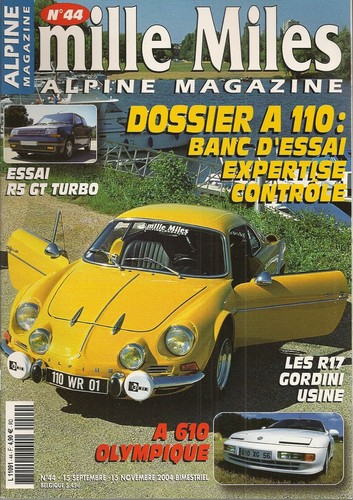 Mille miles alpine - 44, a110